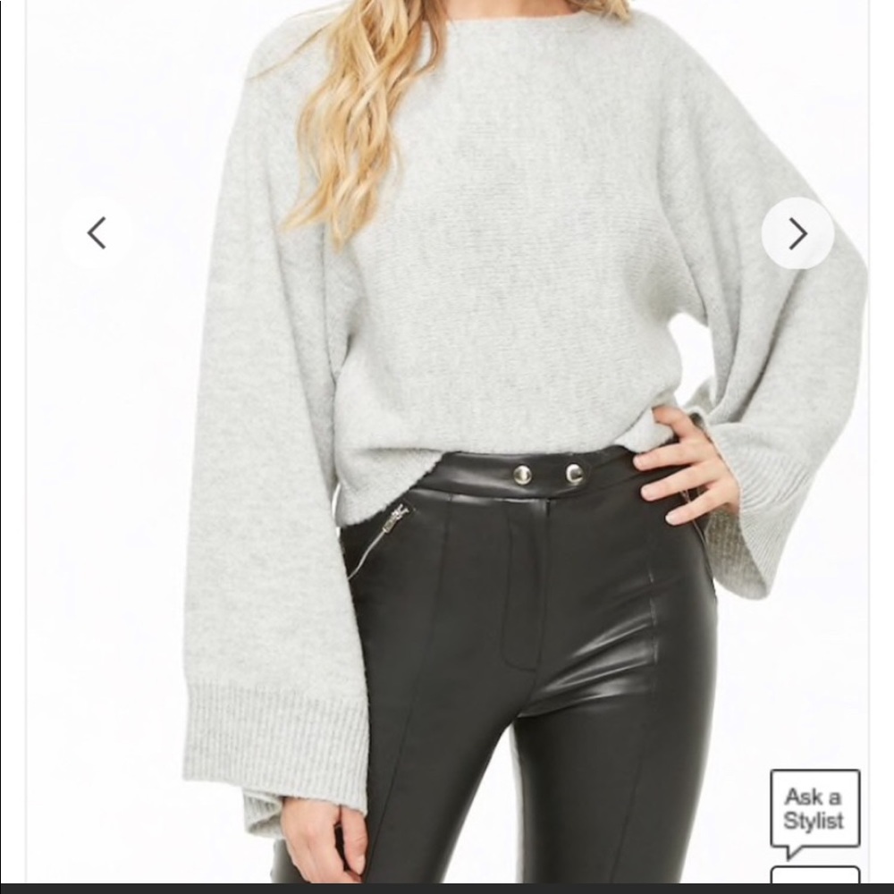ISO Forever 21 Wide-Sleeve Boat Neck Sweater